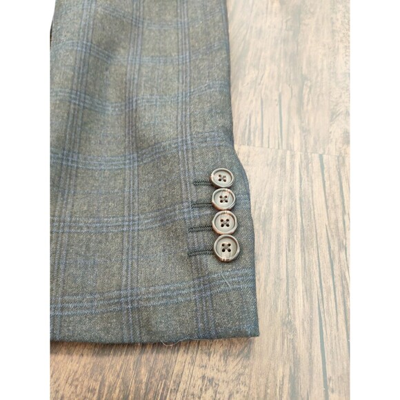 Ralph Ralph Lauren Gray Wool Mens Blazer 48L Sport Coat Jacket Wool Plaid SH276W - Picture 8 of 13